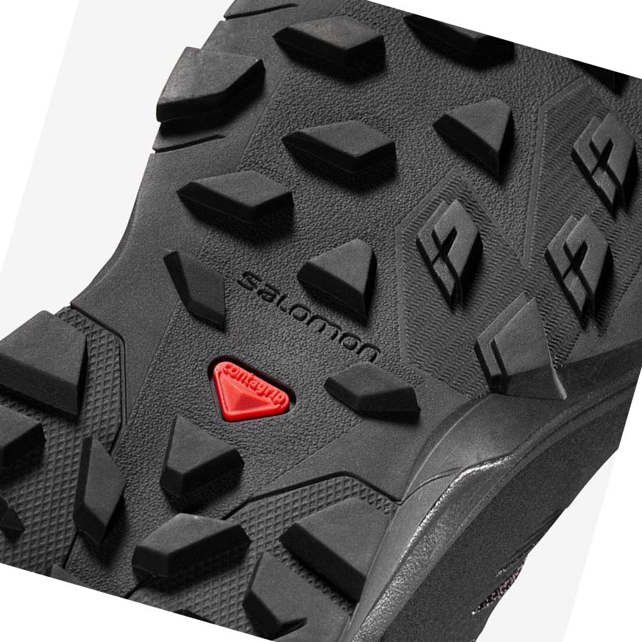 Salomon WoOUTLINE MID GORE-TEX Túracipő Női Sötétkék | HU 2833VRW